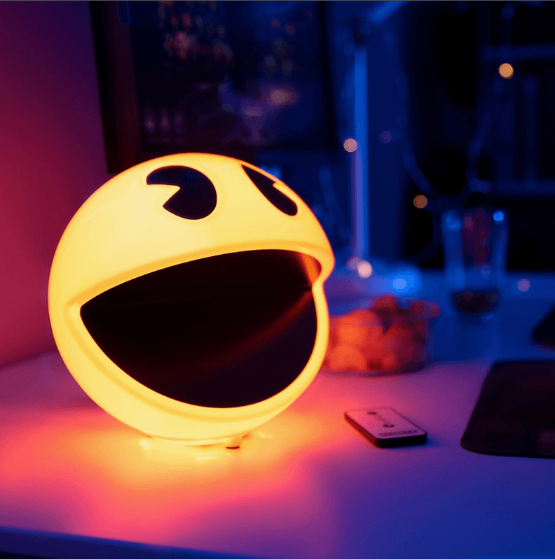 Pac-Man Lampe med Fjernkontroll